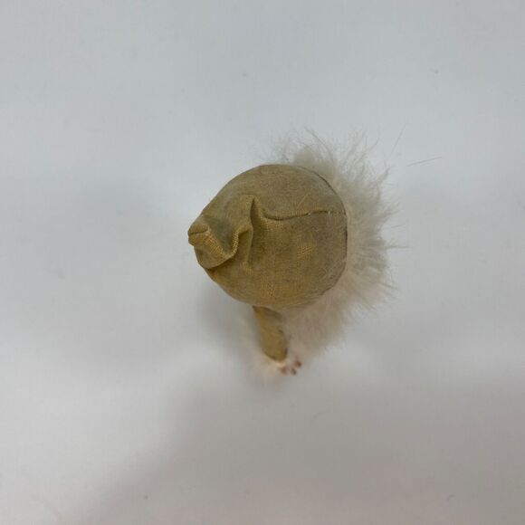 Vtg Small Inuit Plastic Doll Faux Leather White Fur Trim Clothing Standing 6.5" - Picture 7 of 10